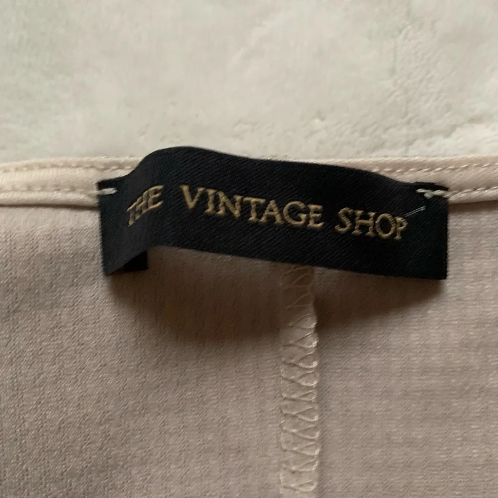 The Vintage Shop Fancy Gold & Black Bodycon Mini Dress Size M - Picture 3 of 3